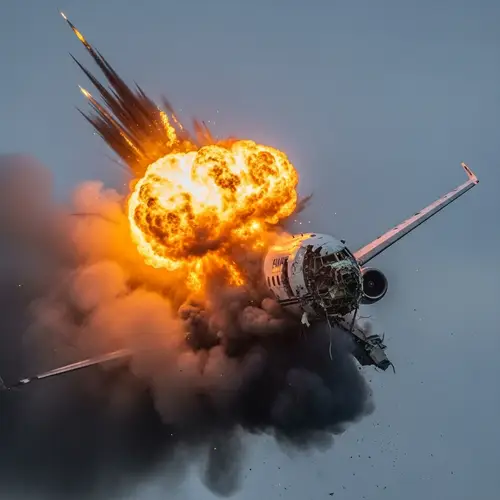 Dramatic Plane Crash Captured in High Speed