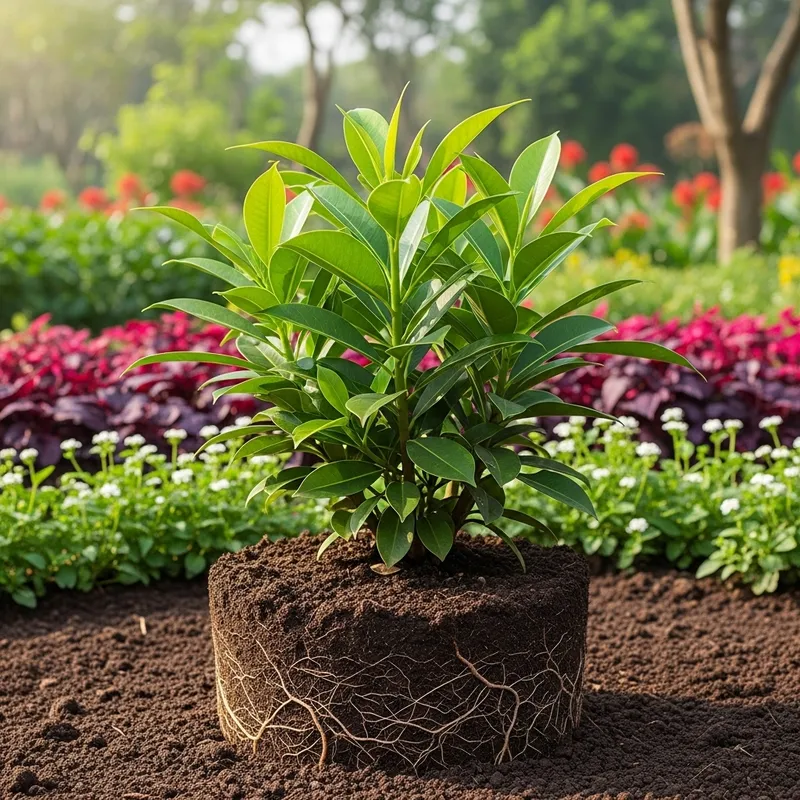 Serenity in Nature: Vibrant Lush Green Plant