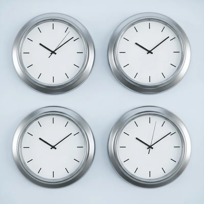 Modern Blank Wall Clocks Set | Contemporary Minimalist Design