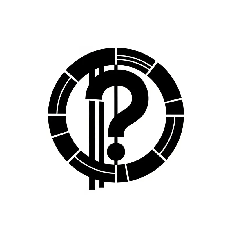 Russian Constructivism Question Mark Logo