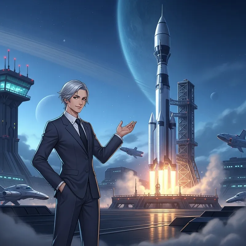 Elon Musk Next to Rocket Ship | Space & Technology