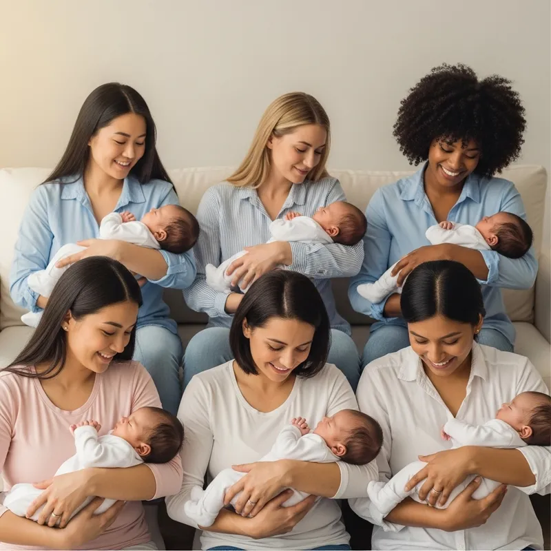 Dreamy and Nostalgic New Mothers From Various Descents | Heartwarming Moment