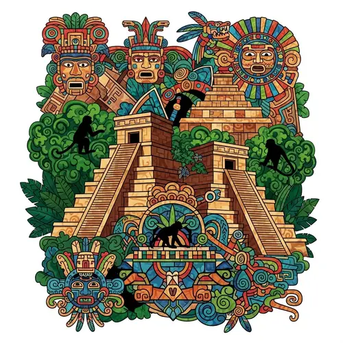 Ancient Maya Civilization: Vibrant Colors & Iconography