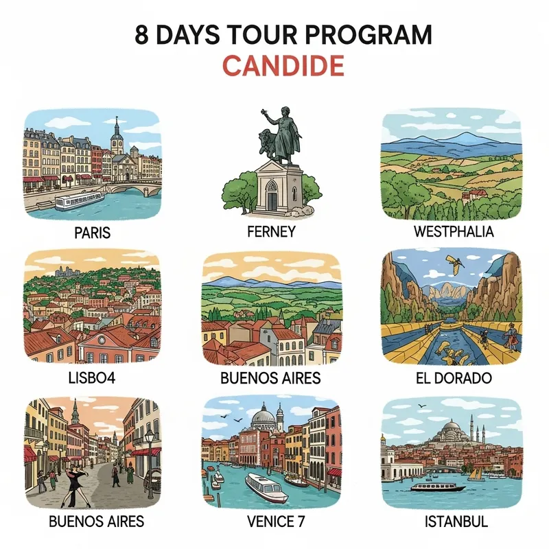 Experience Candide Journey: Paris to Istanbul in 8 Days Experience Candide Journey: Paris to Istanbul in 8 Days