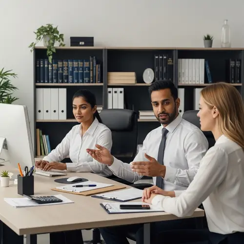 Professional Tax Services Office | Tax Experts Consulting Scene