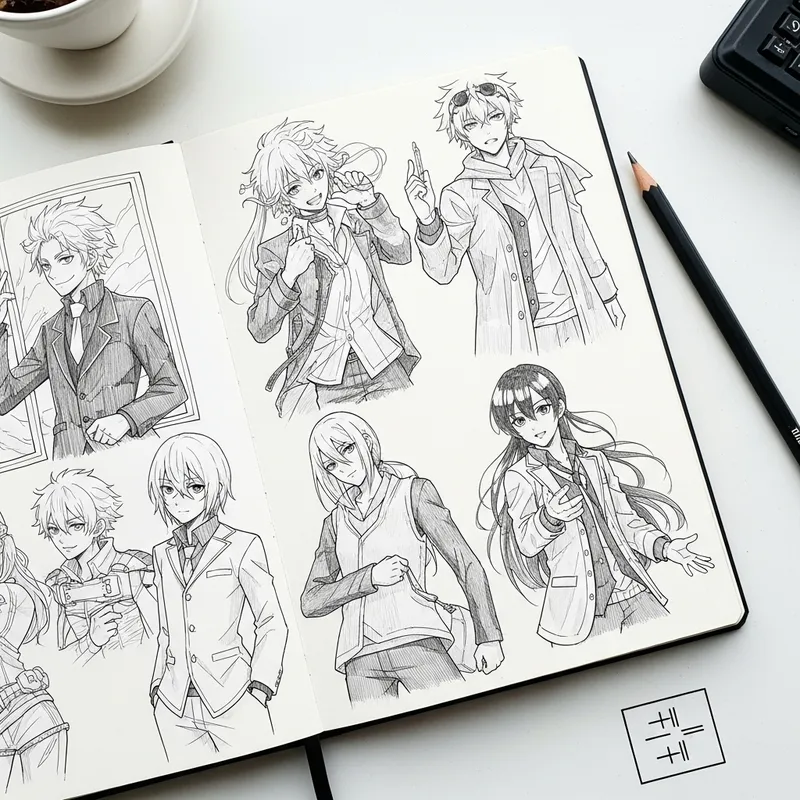 Create Anime Sketchbook: Detailed Anime Drawings | Artist's Station
