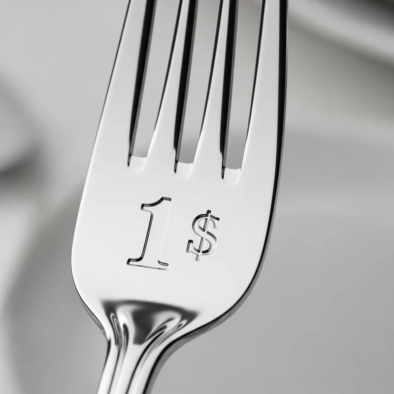 One Dollar Fork - Unique Dining Accessory