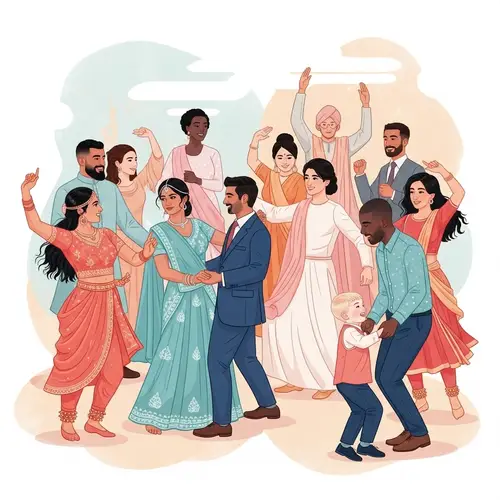 Diverse Wedding Dance | Joyful Cultural Fusion
