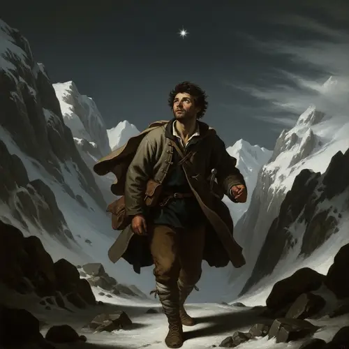 Dramatic Baroque Style: Solitude Amid Snow-Clad Mountains