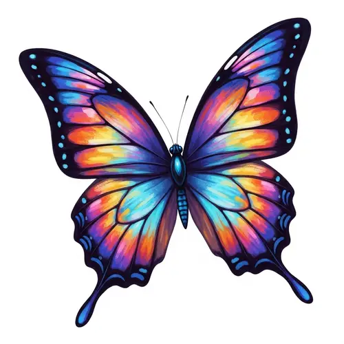 Graceful Butterfly in Vibrant Flight | Nature's Beauty Captured