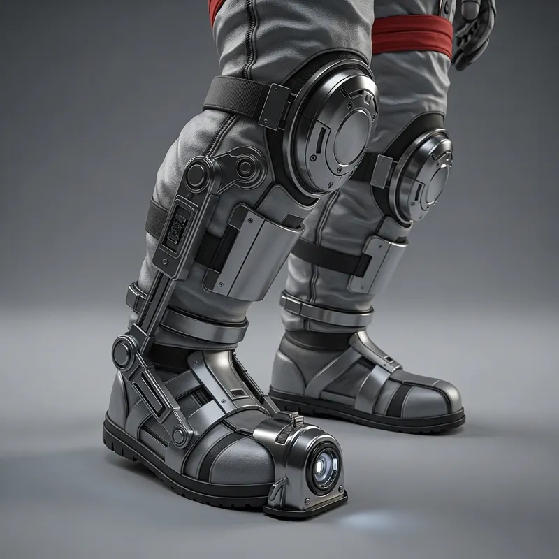 Innovative Astronaut Suit with Metal Detector and Foot Movement Mechanism