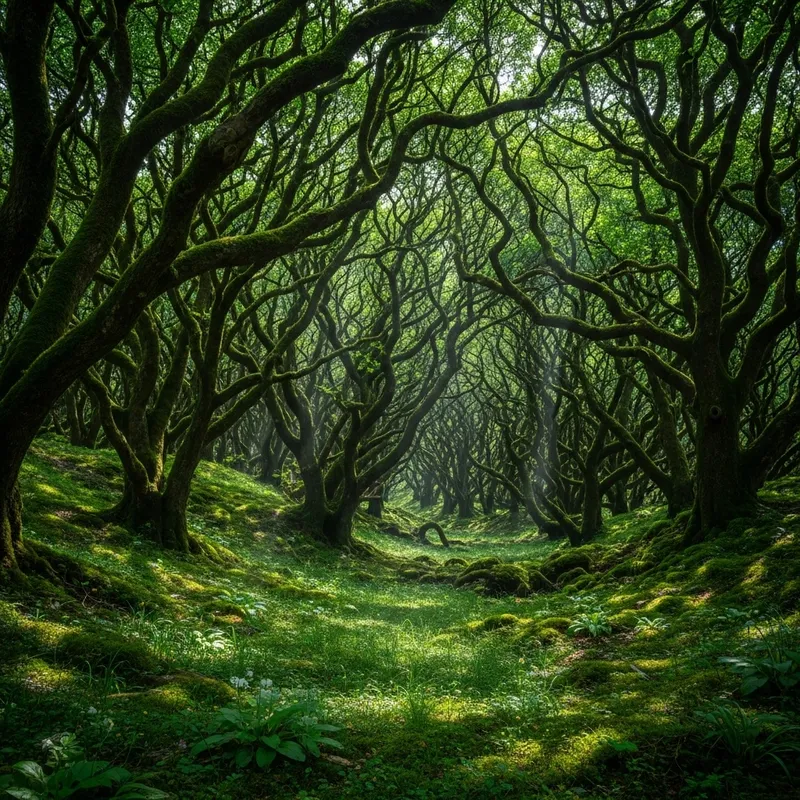 Abstract Forest: A Lush Canopy of Nature's Beauty Abstract Forest: A Lush Canopy of Nature's Beauty