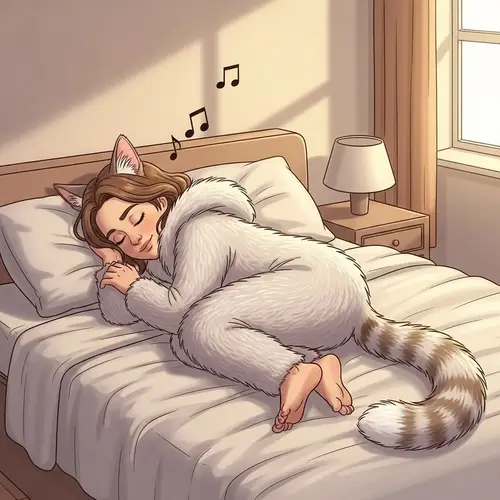 Woman's Transformation into a Cat | Tranquil Metamorphosis Tale