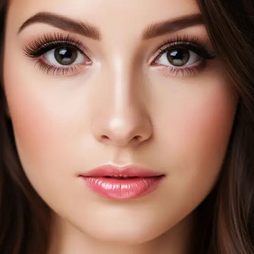 Captivating Black Eyes & Glossy Pink Lips - Beauty Inspiration