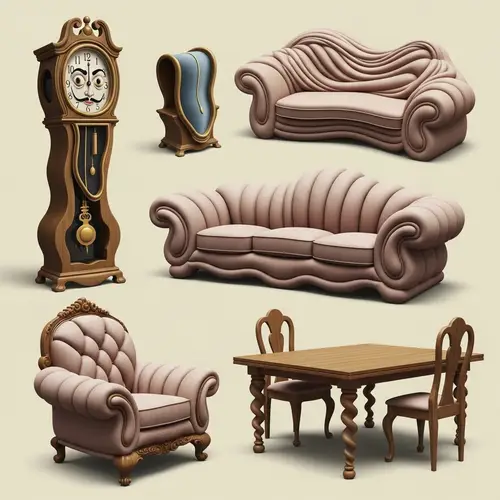 Distorted & Flabby Surrealism Furniture | Dreamlike Interior
