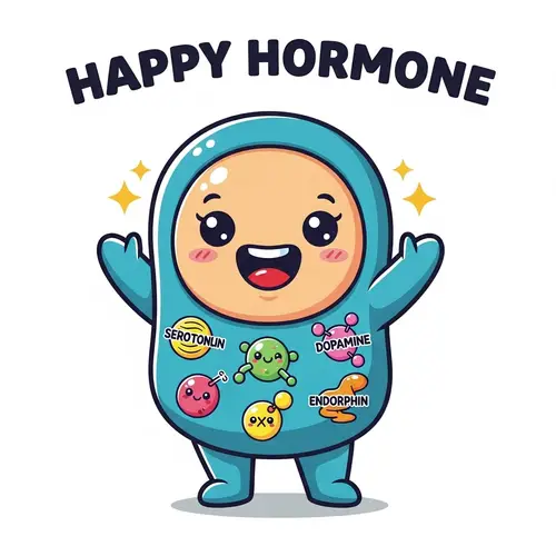 Happy Hormone Mascot: Brighten Your Day!