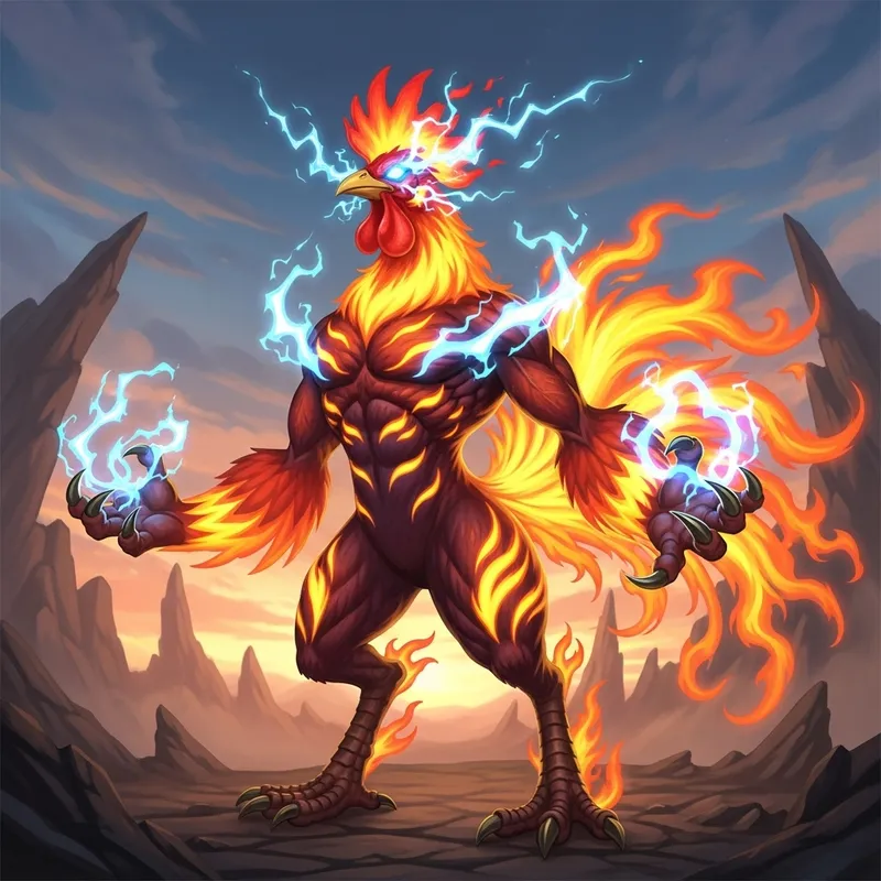 Blaziken - Third Generation Fire Psychic Pokemon in Emerald World