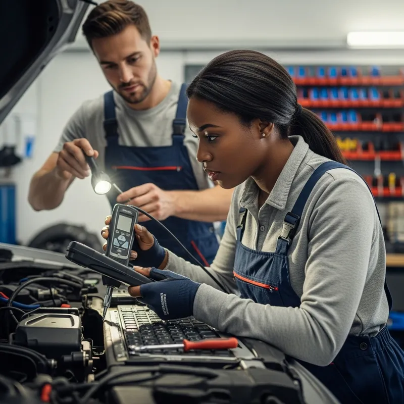 Expert Car Diagnostician Services | Skilled Female Mechanics
