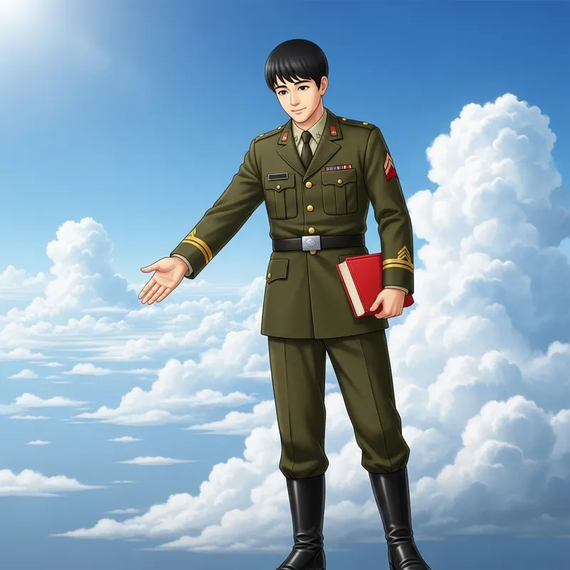 Positive and Altruistic Green Military Character - Lei Feng