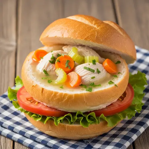 Chicken Soup Burger: A Fusion of Comfort and Convenience