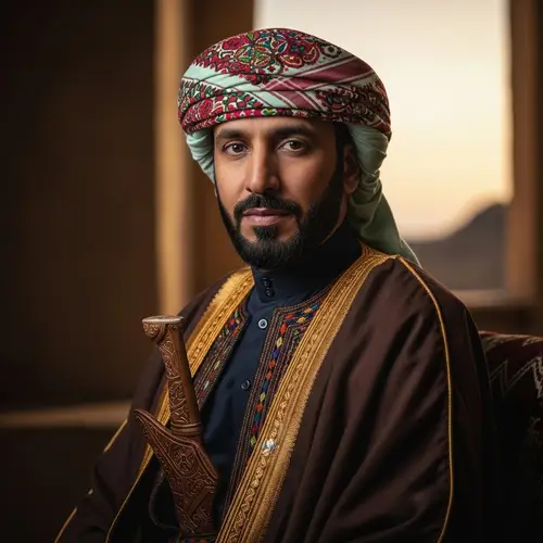 Yemeni Sheikh in Traditional Attire - Wise and Noble Look