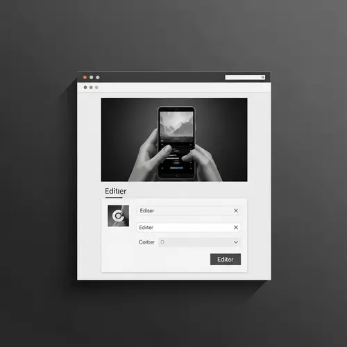 Vintage Style Digital Painting of Page Editor