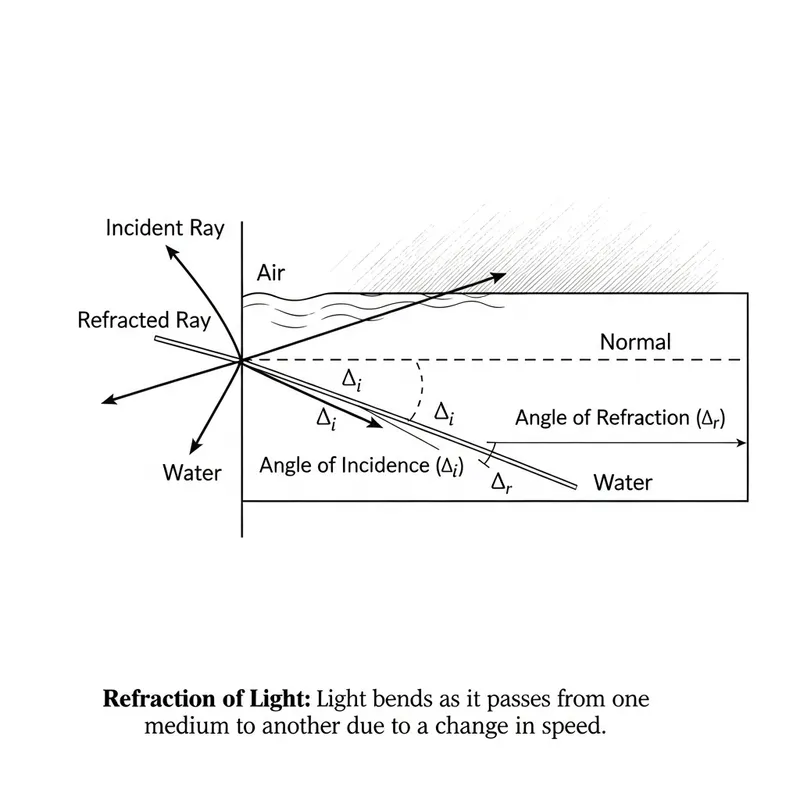 Light Refraction Diagram: A Visual Explanation Light Refraction Diagram: A Visual Explanation