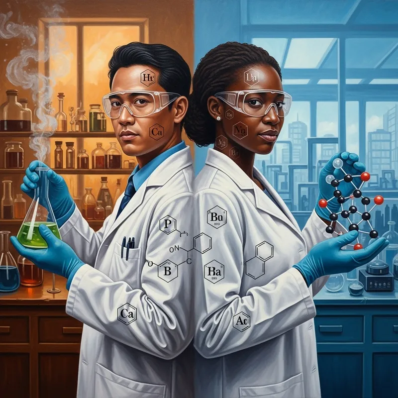 Personification of Chemistry: An Artistic Exploration