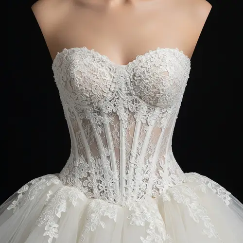 Elegant Strapless Short Wedding Dress