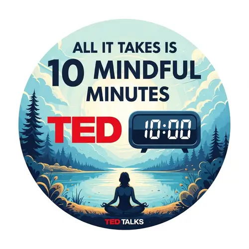 10 Mindful Minutes: TED Talks Poster Design