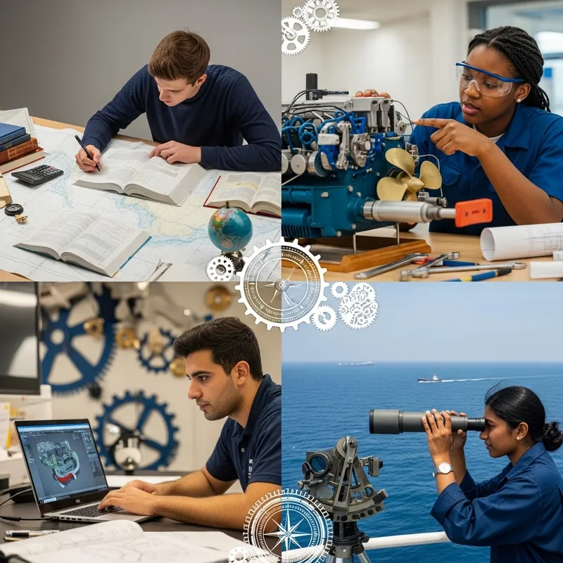 Marine Engineering Student Collage: Multicultural Learning Environment