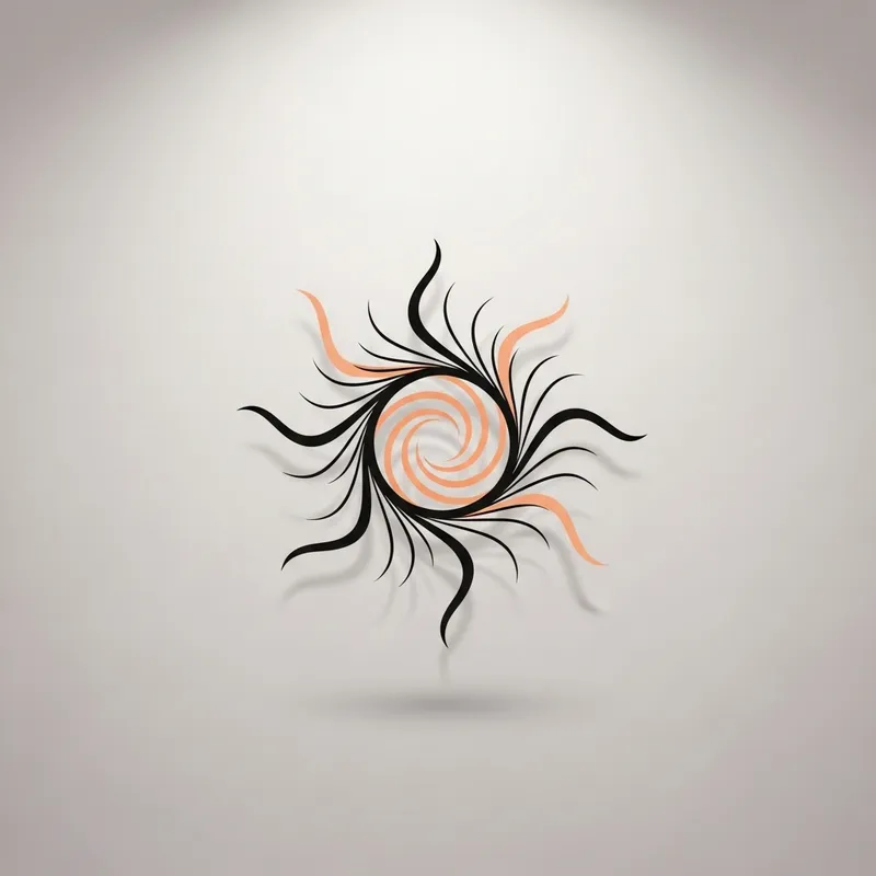 Minimalist Amaterasu Logo for Wellbeing