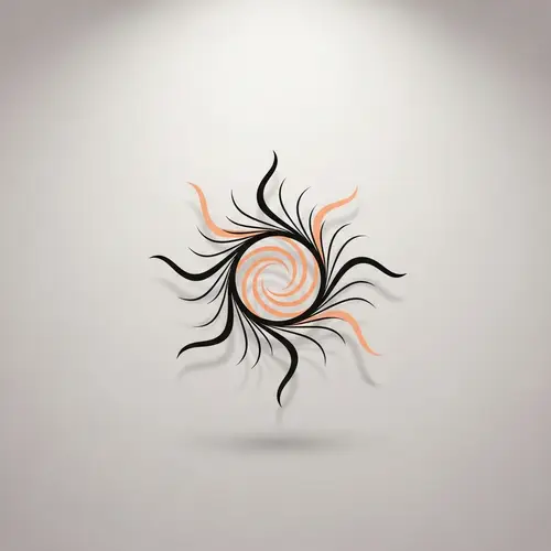 Minimalist Amaterasu Logo for Wellbeing