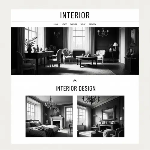 Vintage-Inspired Minimalistic Interior Design Layout