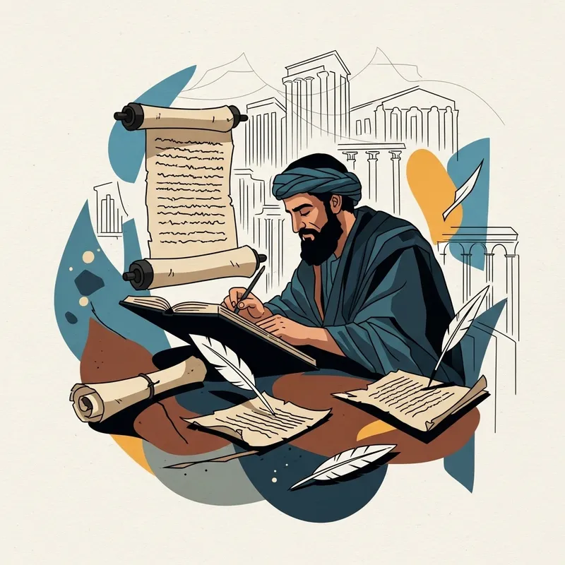 Abstract Apostle Paul: Faith and Letters