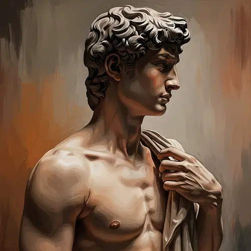 Classical Splendor: Renaissance-Inspired South Asian Male Art