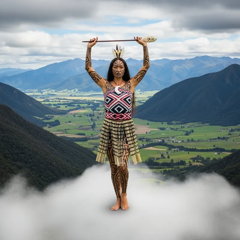 Stunning Maori Goddess in New Zealand - Captivating Cultural Portrait