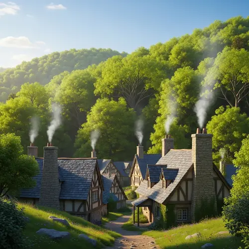 Quaint Village at Forest Edge | Charming Cottages & Green Surroundings