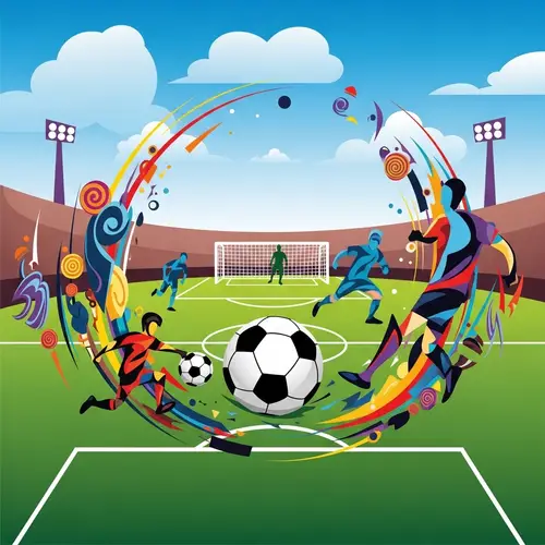 Abstract Soccer Art | Dynamic Sports Interpretations