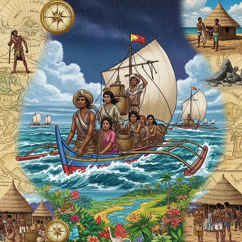 Voyage of Early Settlers in the Philippines: Brave Exploration Collage Voyage of Early Settlers in the Philippines: Brave Exploration Collage