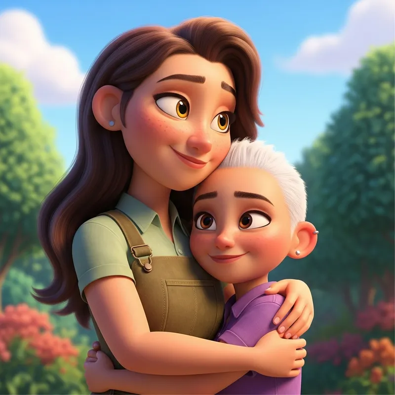 Loving Gay Couple Embraced in Natural Surroundings