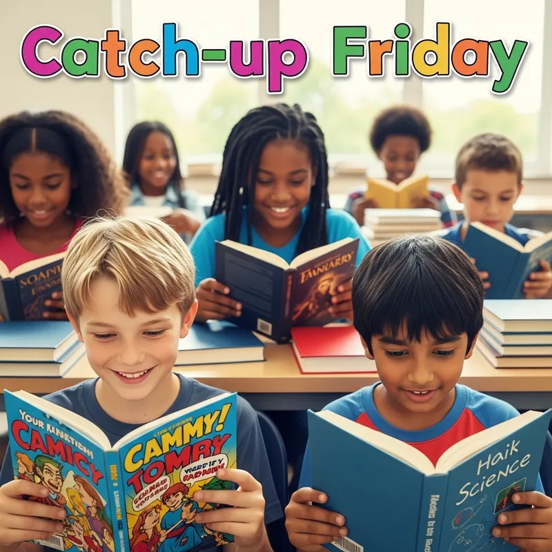 Catch-up Friday: Diverse Students Immersed in Books Catch-up Friday: Diverse Students Immersed in Books