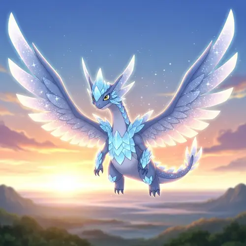 Majestic Legendary Creature in Flight - Awe-Inspiring Beauty