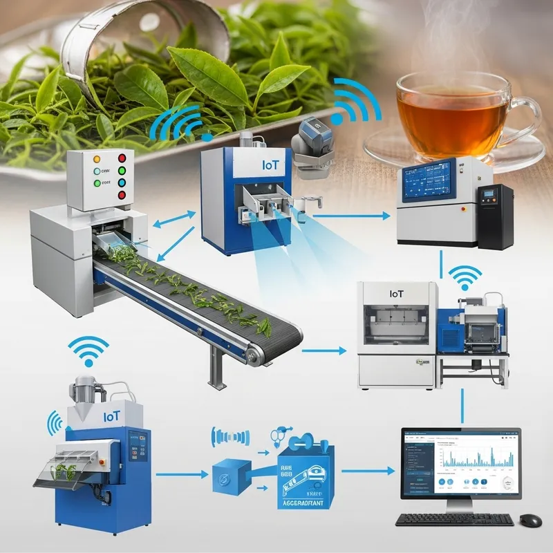 IoT Workflow in Manufacturing Tea Factory: Sensors, Machinery, Data Analysis