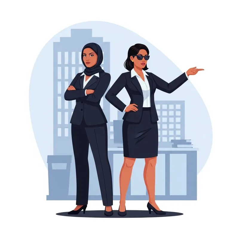 Multicultural Ladies: Partners in Crime Clipart