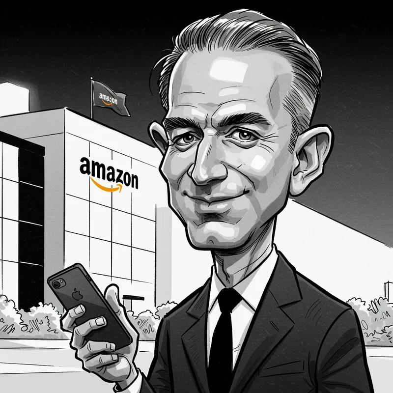 Jeff Bezos Caricature - Unique Artwork