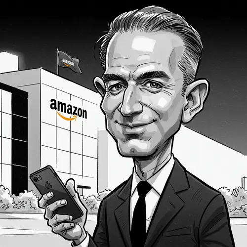 Jeff Bezos Caricature - Unique Artwork