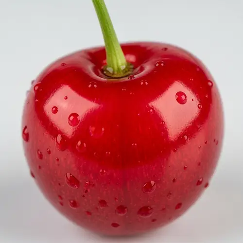 Plump Red Cherry Photo | Vibrant Fruit Close-up