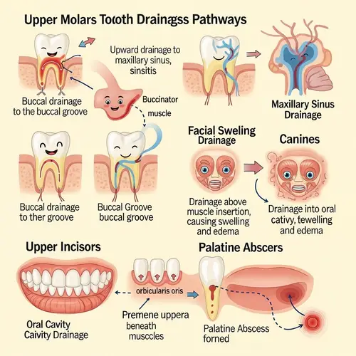 Tooth Abscess Drainage: Educational Illustration