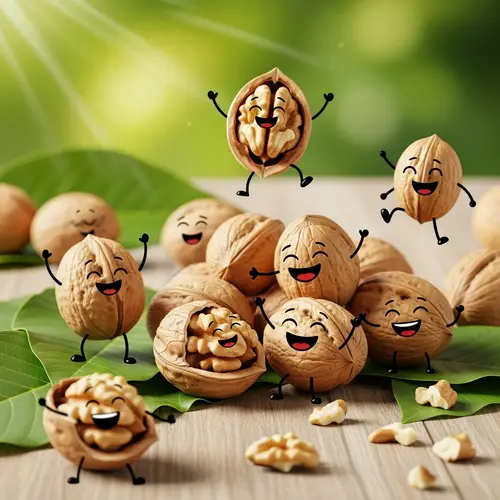 Playful Walnut Wonderland: Joyful Nut Scenes